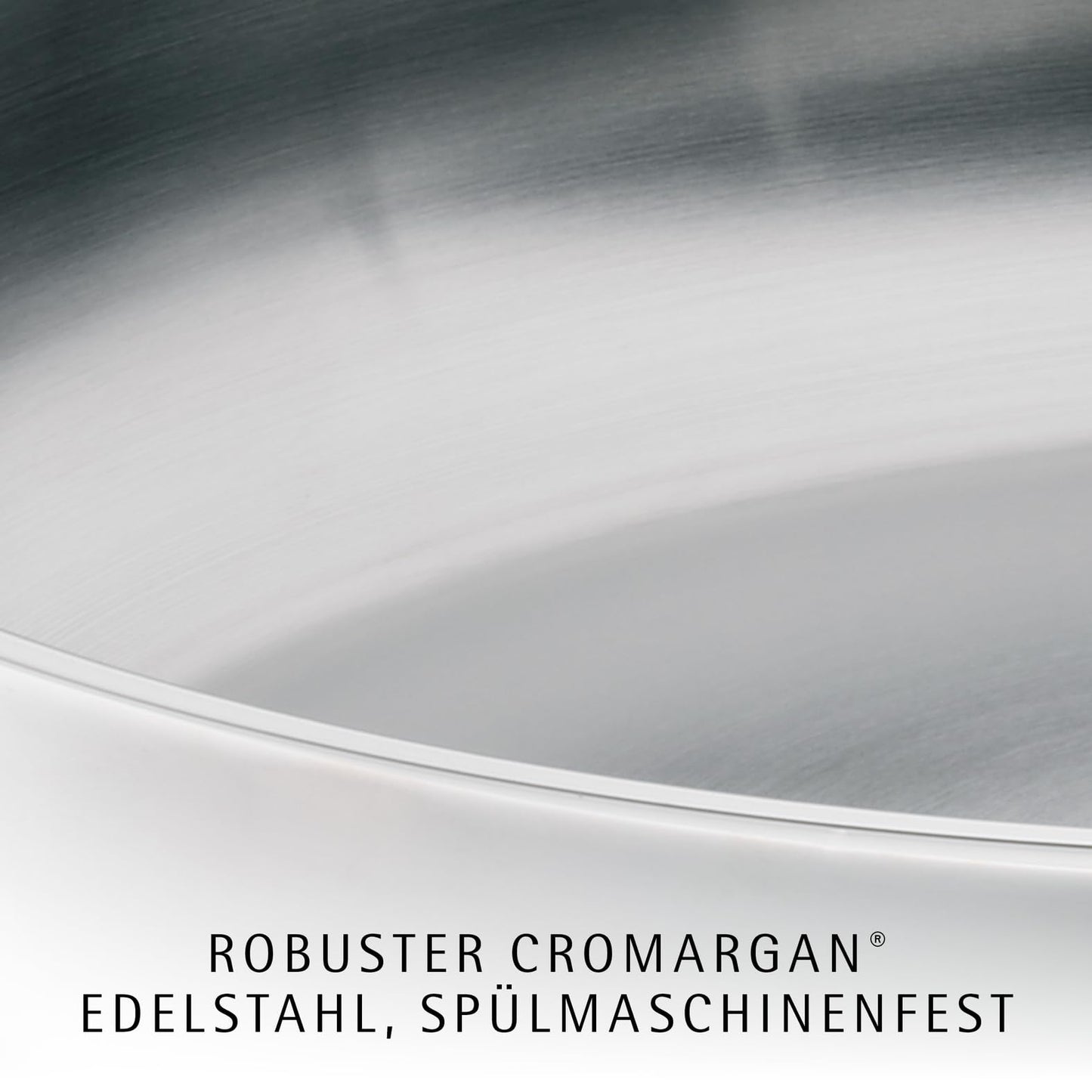 WMF Profi Bratpfanne 28 cm, Edelstahlpfanne unbeschichtet, Cromargan Edelstahl Pfanne Induktion, für alle Herdarten geeignet, backofenfest, spülmaschinengeeignet