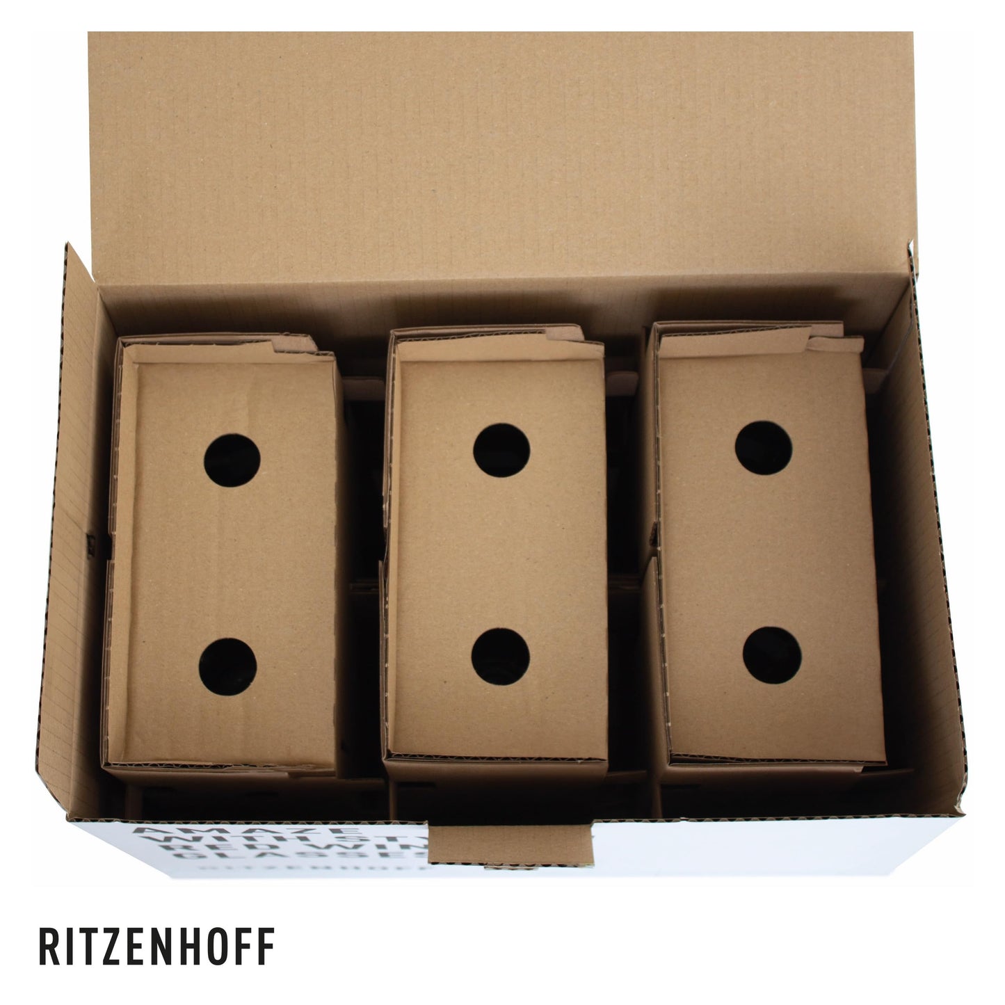 RITZENHOFF 6301001 Rotweinglas 500 ml - Serie Lichtweiss - 6 Stück im Geschenk-Set - stilvoll-modern - Made in Germany