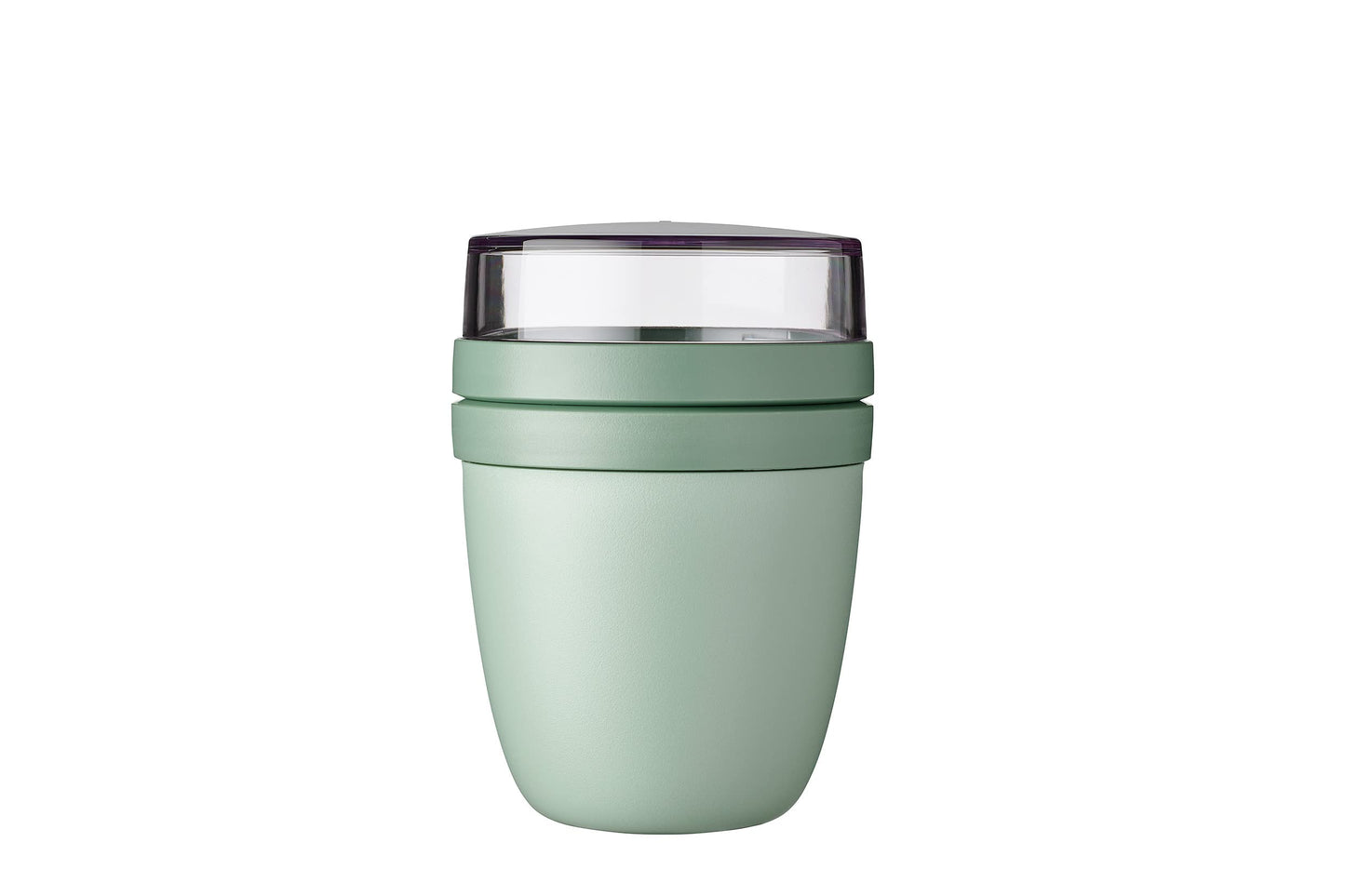 Mepal Müslibecher to go, praktischer Joghurtbecher to go - Unterteilung für Joghurt & Müsli - Geeignet für Gefrierschrank, Mikrowelle & Spülmaschine - 500 ml + 200 ml - Nordic Sage