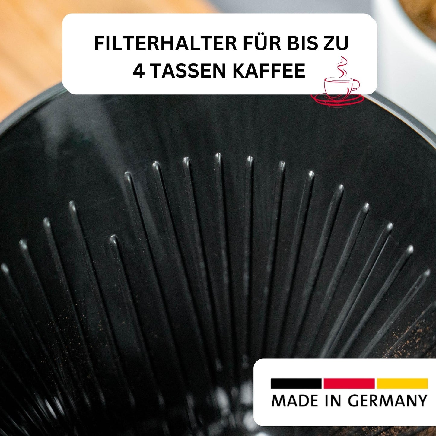 Westmark Kaffeefilter/Filterhalter, Filtergröße 4, Für bis zu 4 Tassen Kaffee, Four, 24442261
